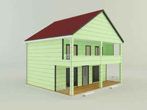 Maisons mod&egrave;les 11 Modèle 3D