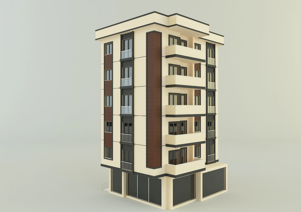 Model houses 27 3D Model .c4d .max .obj .3ds .fbx .stl .blend 