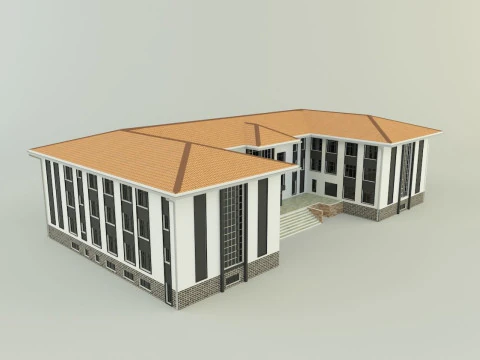 Model school 13 3D Model