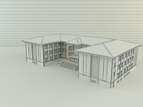 Model school 13 Model 3D