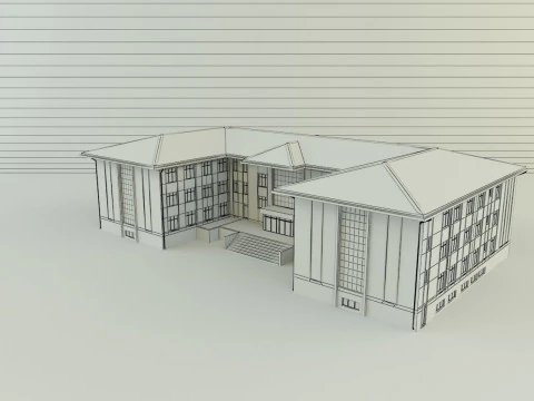 Model school 13 3D Model