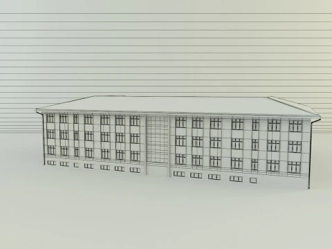 Model school 13 3D Model