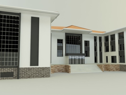 Model school 13 Model 3D