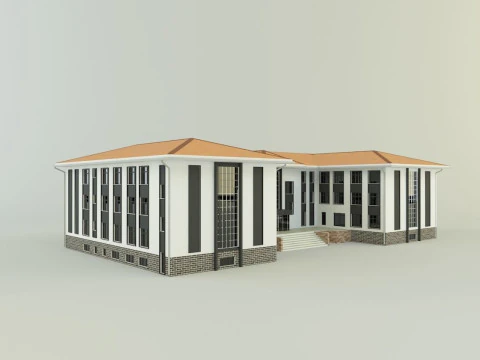 Model school 13 3D Model