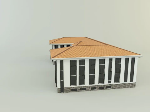 Model school 13 3D Model