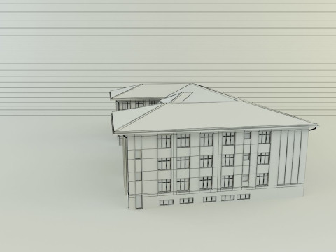 Model school 13 Model 3D