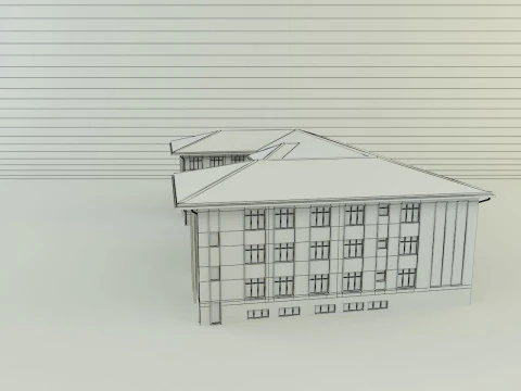 Model school 13 3D Model