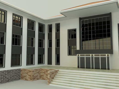 Model school 13 Model 3D