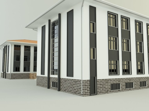 Model school 13 Model 3D
