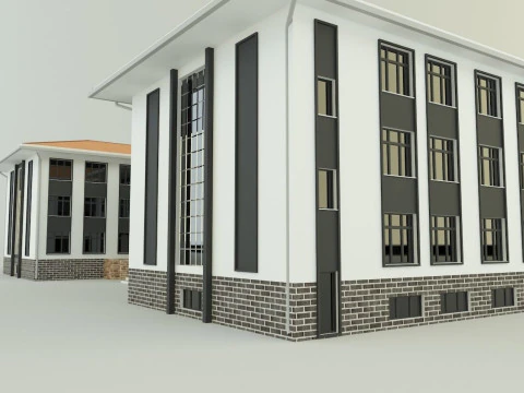 Model school 13 3D Model