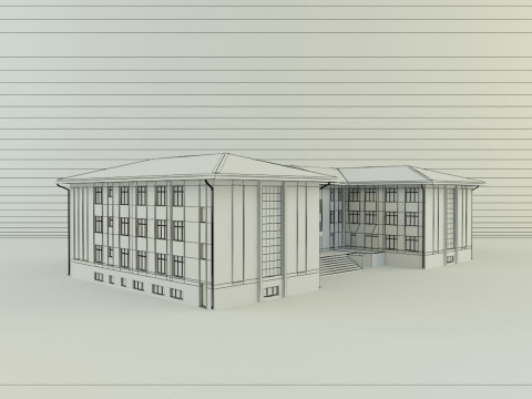 Model school 13 Model 3D