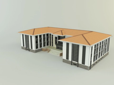 Model school 13 3D Model