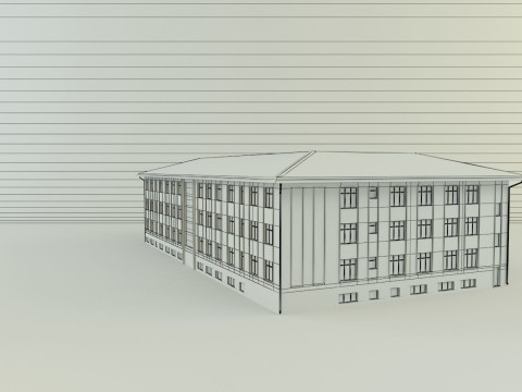Model school 13 Model 3D