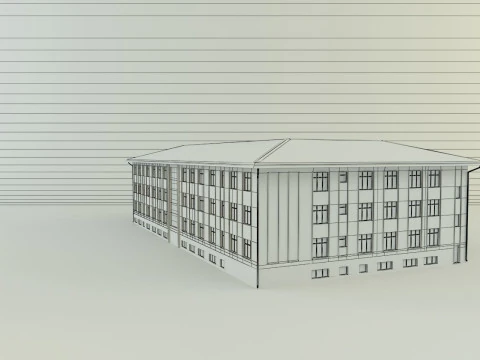 Model school 13 3D Model