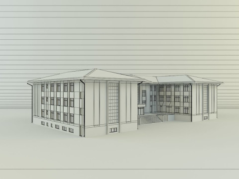 Model school 13 Model 3D
