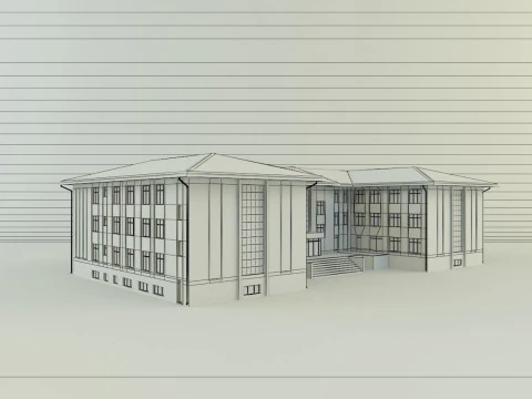 Model school 13 3D Model