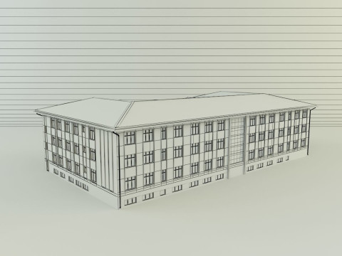 Model school 13 Model 3D