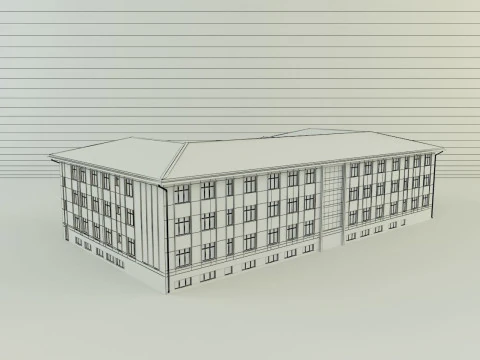 Model school 13 3D Model