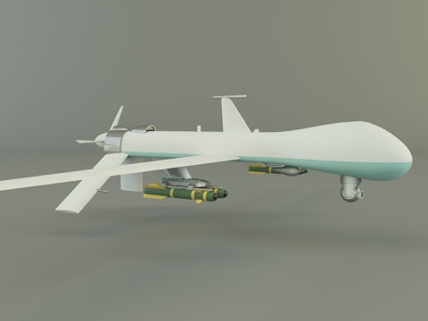 Predator unmanned aerial vehicle 3D Model