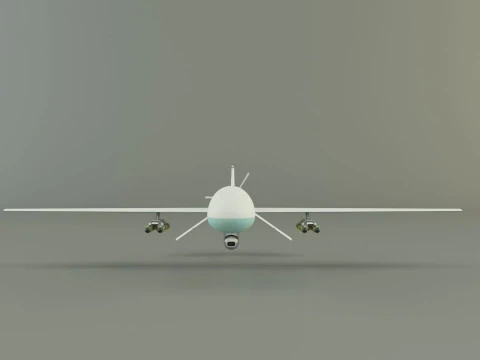 Predator unmanned aerial vehicle 3D Model