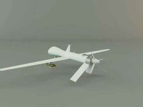 Predator unmanned aerial vehicle 3D Model