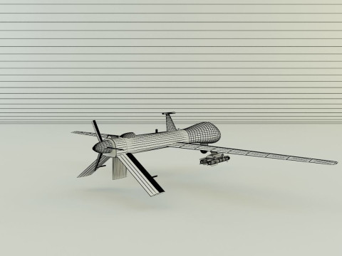 Predator unmanned aerial vehicle 3D 模型