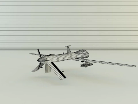 Predator unmanned aerial vehicle 3D Model