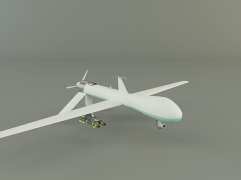 Predator unmanned aerial vehicle 3D 模型