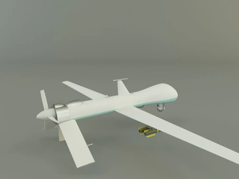 Predator unmanned aerial vehicle 3D Model