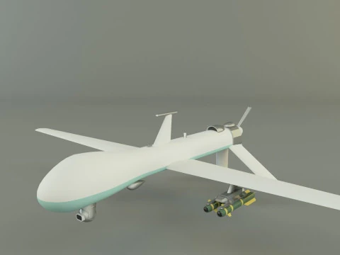 Predator unmanned aerial vehicle 3D Model