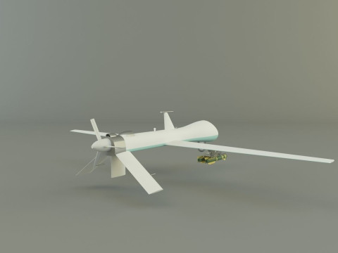 Predator unmanned aerial vehicle 3D 模型
