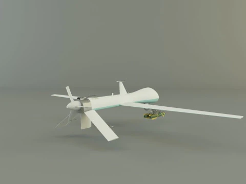 Predator unmanned aerial vehicle 3D Model