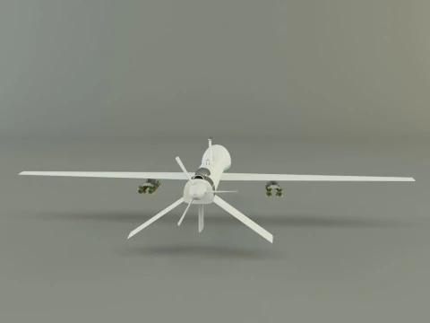 Predator unmanned aerial vehicle 3D Model
