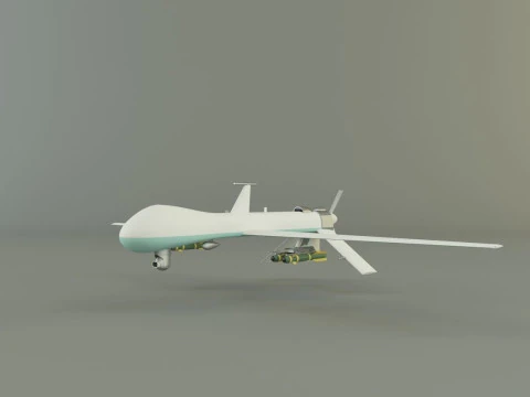 Predator unmanned aerial vehicle 3D Model
