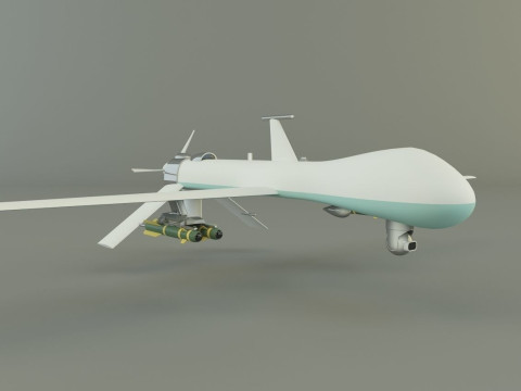 Predator unmanned aerial vehicle 3D 模型