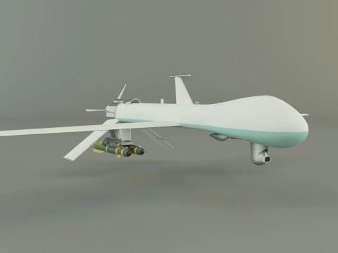 Predator unmanned aerial vehicle 3D Model