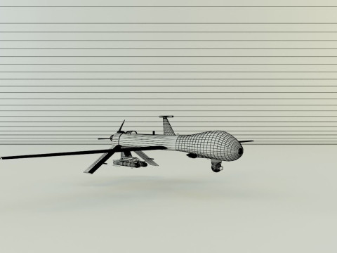 Predator unmanned aerial vehicle 3D 模型