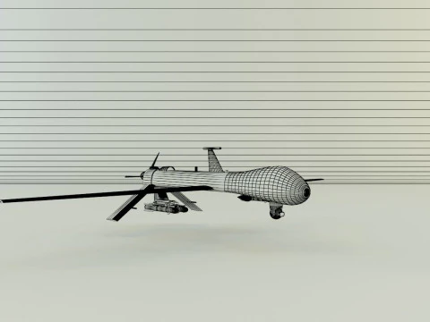 Predator unmanned aerial vehicle 3D Model