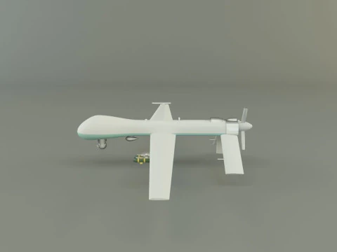 Predator unmanned aerial vehicle 3D Model