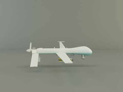 Predator unmanned aerial vehicle 3D Model