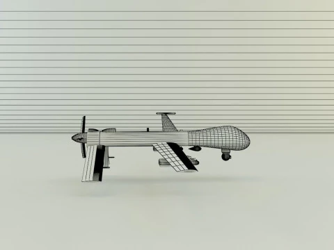 Predator unmanned aerial vehicle 3D Model