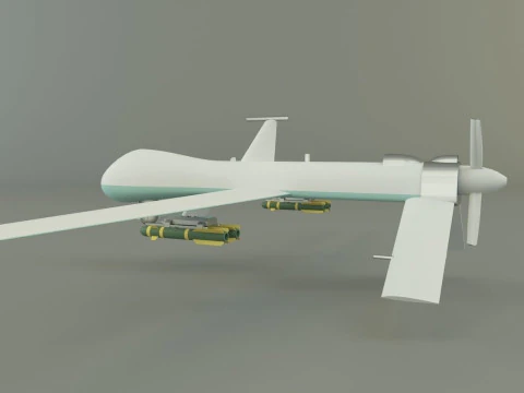 Predator unmanned aerial vehicle 3D Model