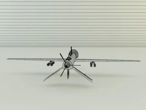 Predator unmanned aerial vehicle 3D Model