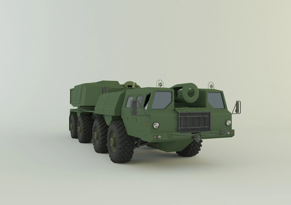 Russian Defense A-222 3D Model .c4d .max .obj .3ds .fbx .stl .blend 