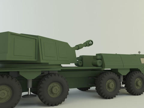 Russian Defense A-222 3D Модель