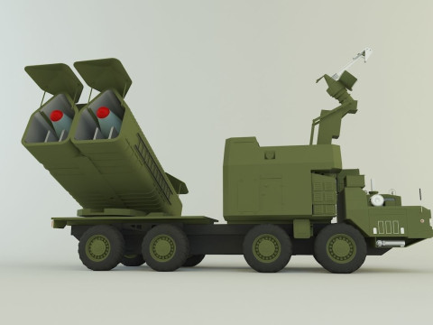 4K51 Rubezh Russian Defense 3D Модель