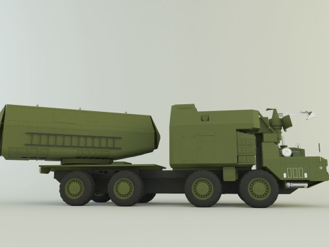 4K51 Rubezh Russian Defense 3D Модель