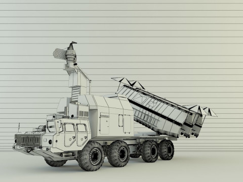 4K51 Rubezh Russian Defense 3D Модель