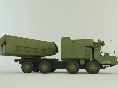 4K51 Rubezh Russian Defense 3D Модель