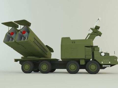 4K51 Rubezh Russian Defense 3D Модель